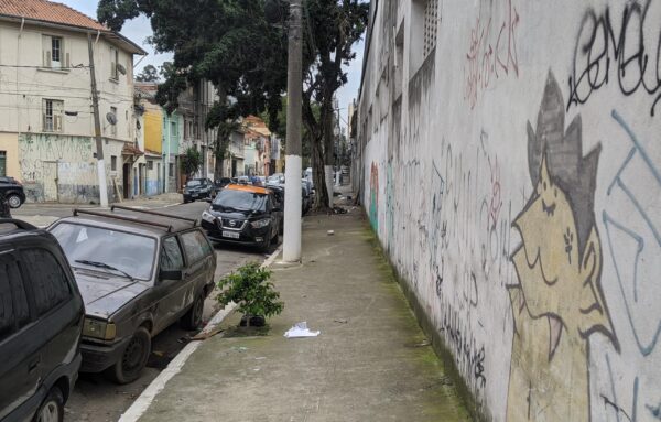 Grafitti on a street in Sao Paulo's centro